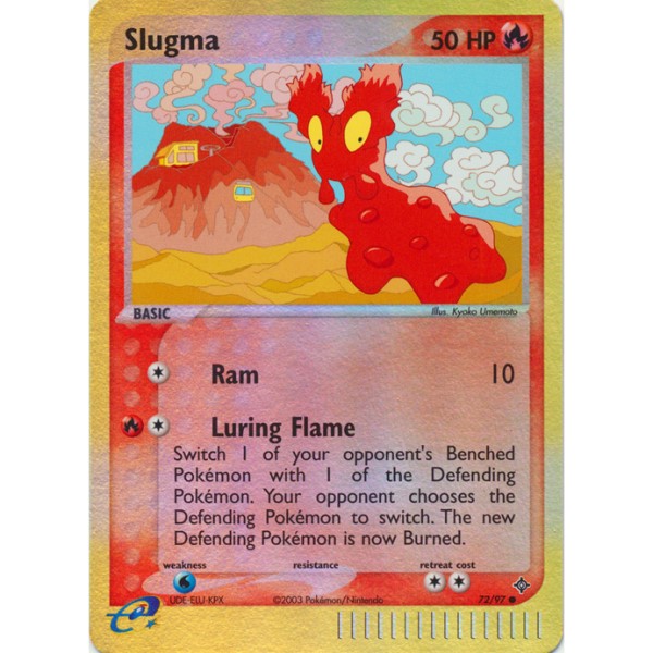 EX Dragon 72 97 Slugma reverse holo I Love Pokémon