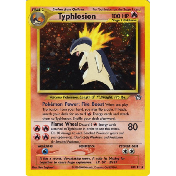 Neo Genesis - 18/111 - Typhlosion (rare holo)