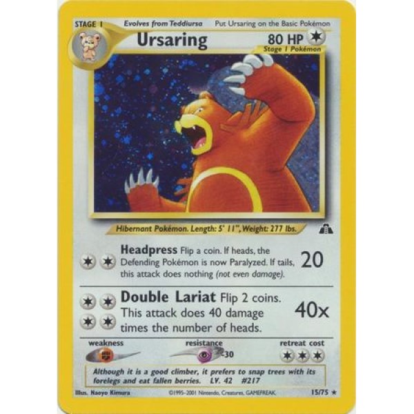 Neo Discovery - 15/75 - Ursaring (rare holo)