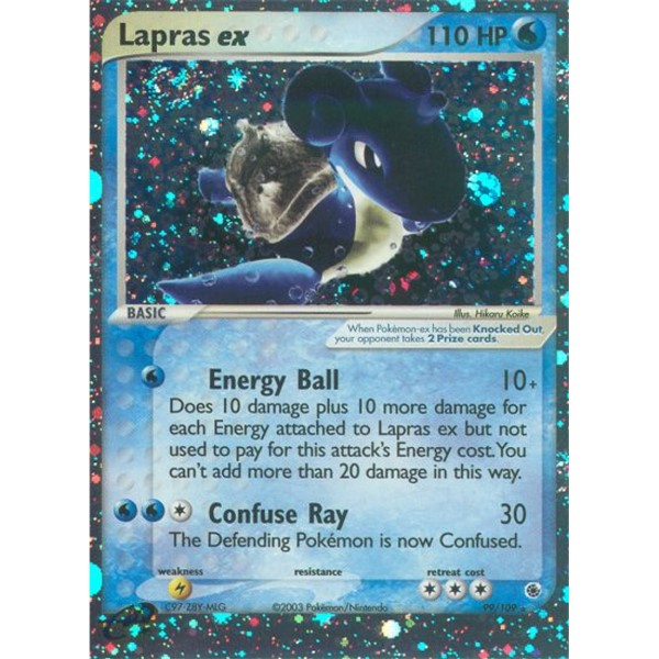EX Ruby Sapphire - 99/109 - Lapras EX (ultra rare)