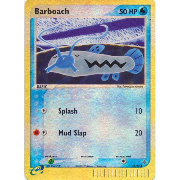 EX Dragon - 51/97 - Barboach (reverse holo)