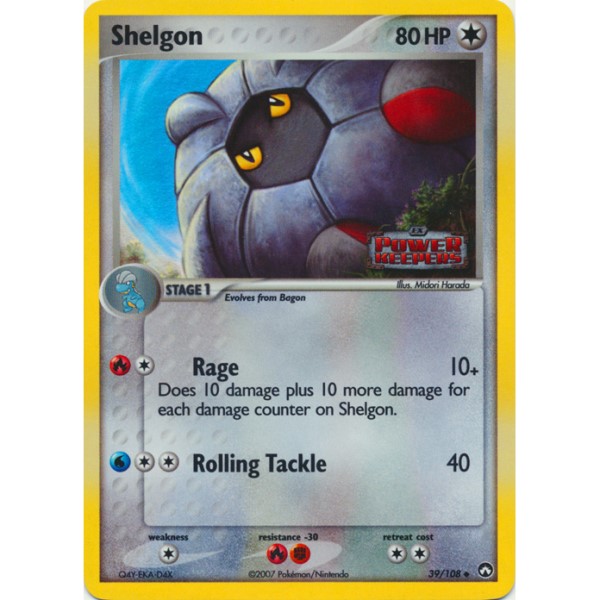 EX Power Keepers - 39/108 - Shelgon (reverse holo)
