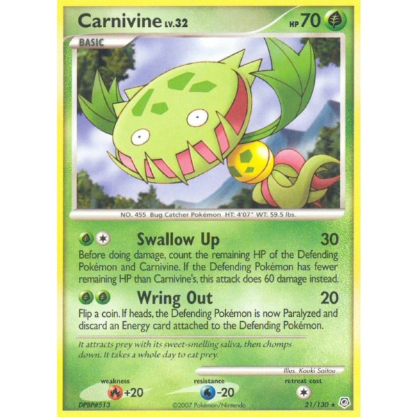 Diamond Pearl Base - 21/130 - Carnivine (rare)