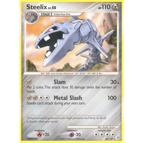 Diamond Pearl Base - 38/130 - Steelix (rare)