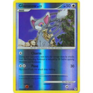 Diamond Pearl Base - 83/130 - Glameow (reverse holo)