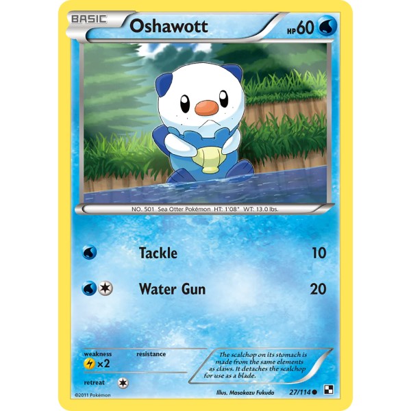 Black White Base Serie - 27/114 - Oshawott