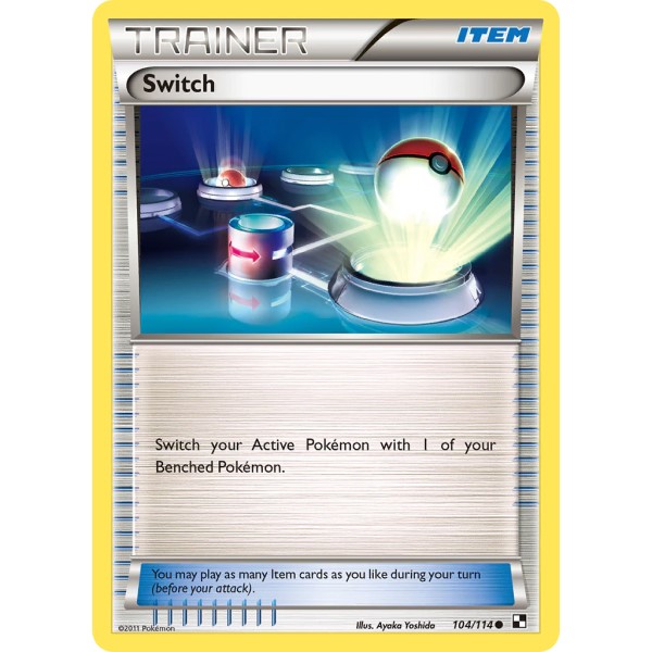 Black White Base Serie - 104/114 - Trainer Switch