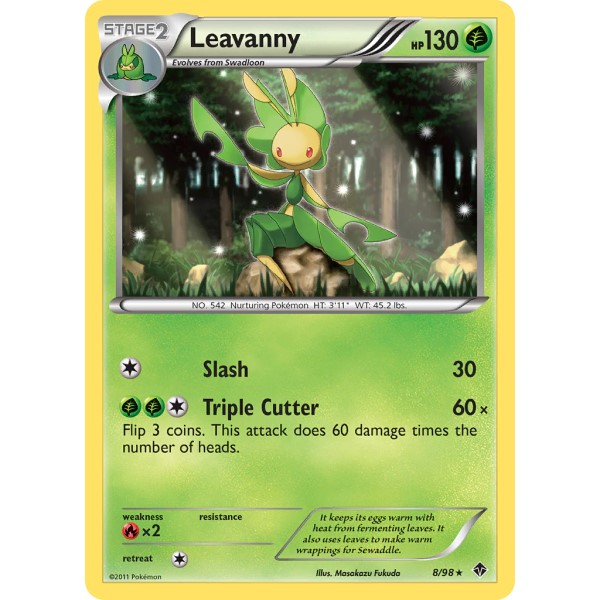 Emerging Powers - 8/98 - Leavanny (rare)