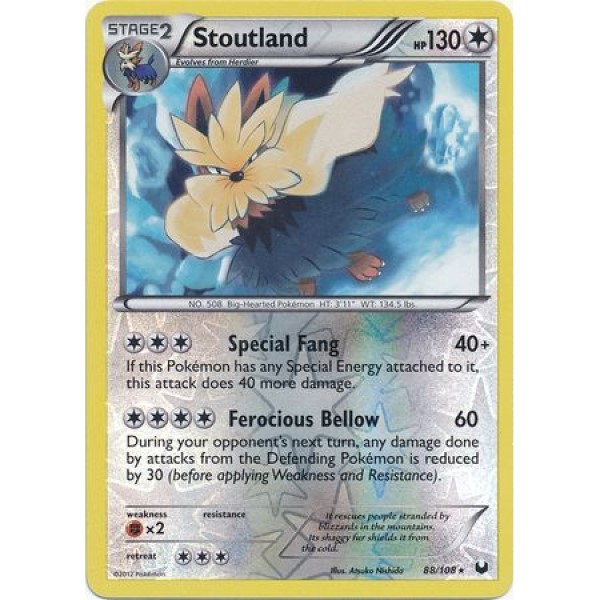 Dark Explorers - 88/108 - Stoutland (reverse holo)