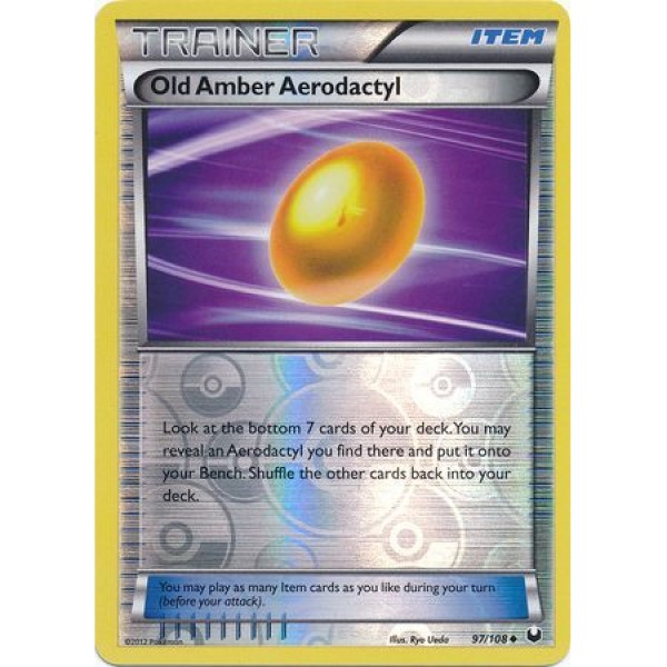 Dark Explorers - 97/108 - Trainer Old Amber Aerodactyl (reverse holo)