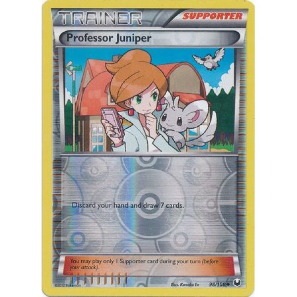 Dark Explorers - 98/108 - Trainer Professor Juniper (reverse holo)