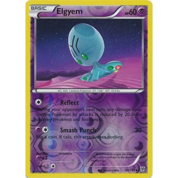 Plasma Storm - 69/135 - Elgyem (reverse holo)