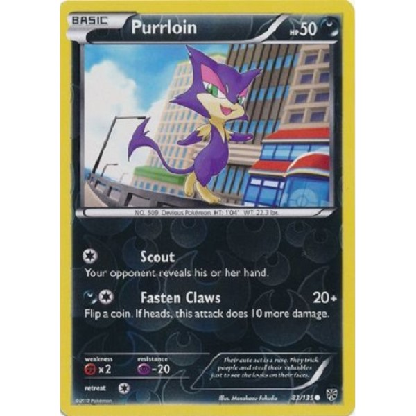 Plasma Storm - 83/135 - Purrloin (reverse holo)