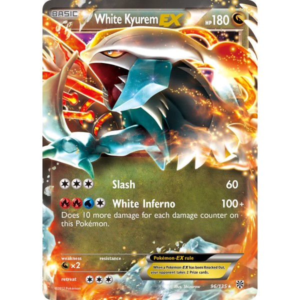 Plasma Storm - 96/135 - White Kyurem EX (ultra rare)