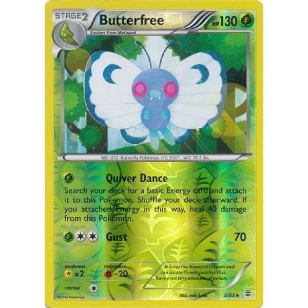 Generations - 5/83 - Butterfree (reverse holo)