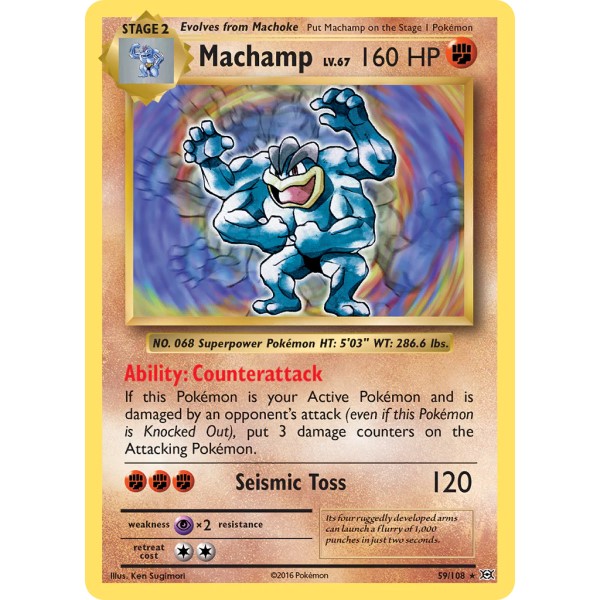 XY Evolutions - 59/108 - Machamp (rare holo)