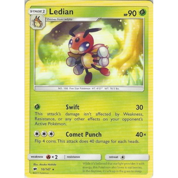 Burning Shadows - 10/147 - Ledian (rare)