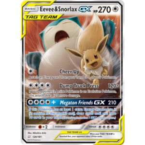 Team Up - 120/181 - Eevee Snorlax GX (ultra rare)