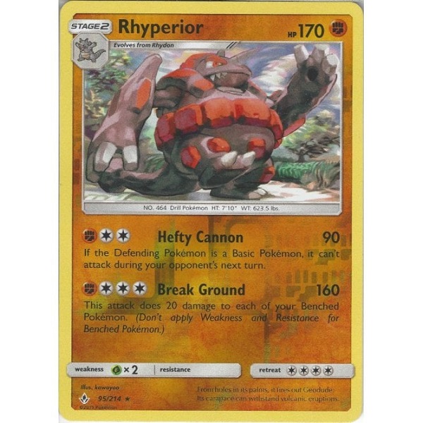 Unbroken Bonds - 95/214 - Rhyperior (reverse holo)