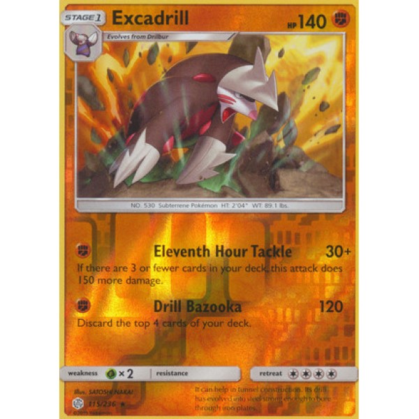Cosmic Eclipse - 115/236 - Excadrill (reverse holo)