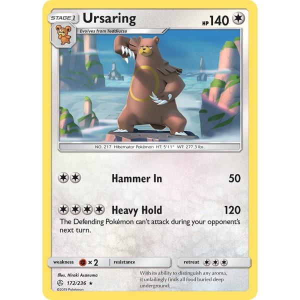 Cosmic Eclipse - 172/236 - Ursaring (rare)