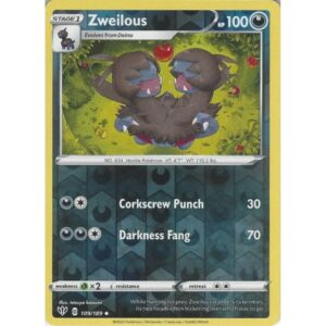 Darkness Ablaze - 109/189 - Zweilous (reverse holo)