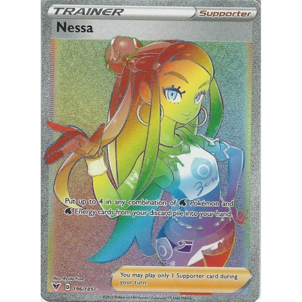 Vivid Voltage - 196/185 - Trainer Nessa (secret rare)