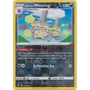 Chilling Reign - 096/198 - Galarian Weezing (rare reverse holo)