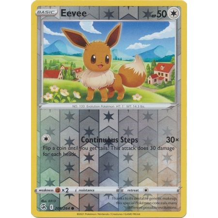 Fusion Strike - 205/264 - Eevee (reverse holo)