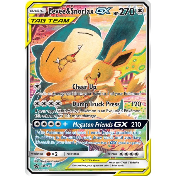 Promo - SM169 - Eevee Snorlax GX