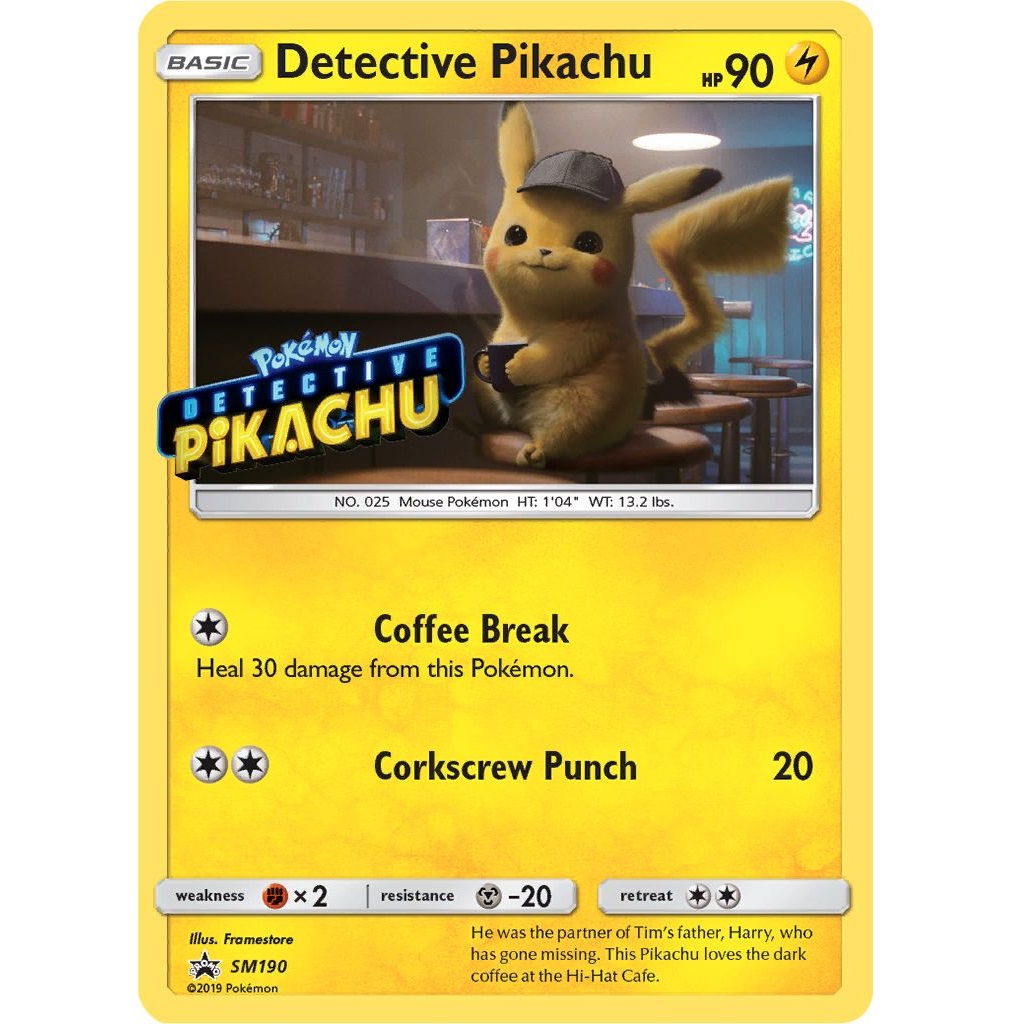 Promo - SM190 - Detective Pikachu (stamped)