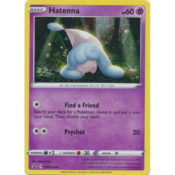 Promo - SWSH040 - Hatenna (holo)