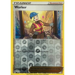 Silver Tempest – 167/195 – Trainer Supporter Worker (reverse holo)