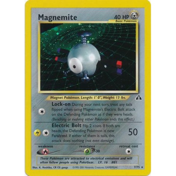 Neo Discovery - 7/75 - Magnemite (rare holo)