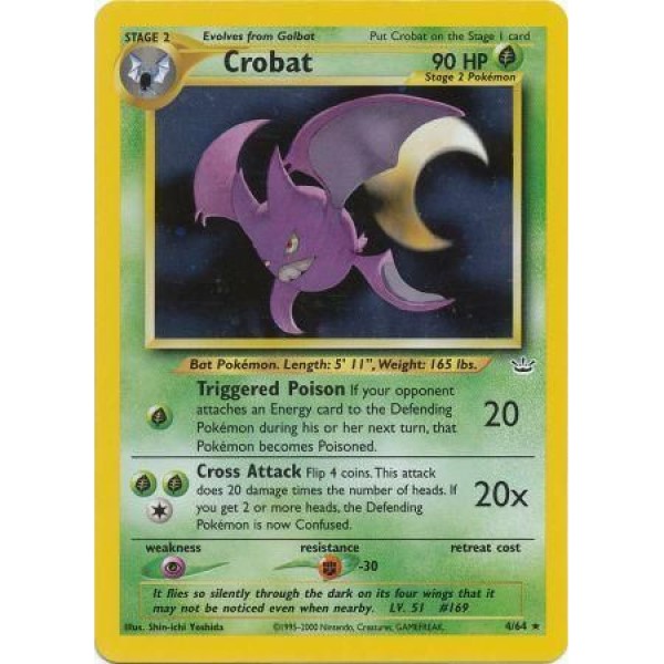 Neo Revelation - 4/64 - Crobat (rare holo)