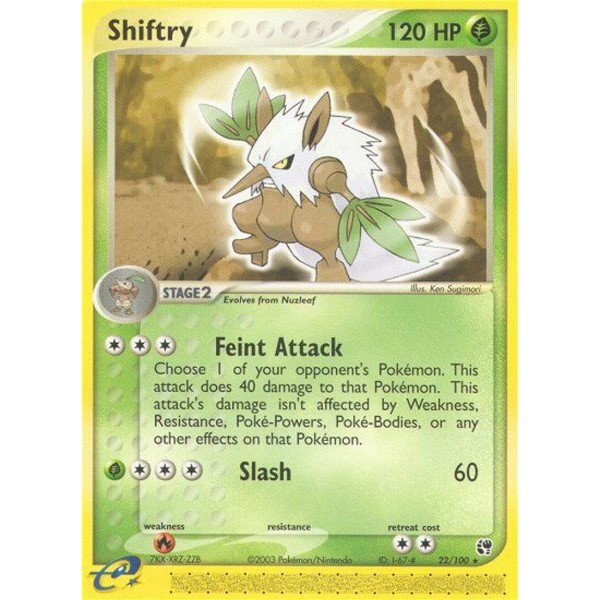 EX Sandstorm - 22/100 - Shiftry (rare)