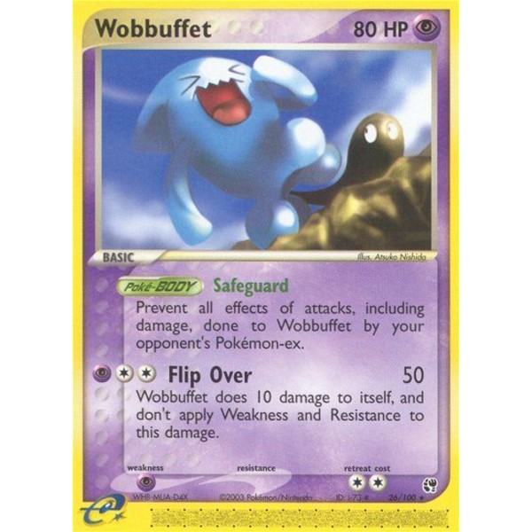 EX Sandstorm - 26/100 - Wobbuffet (rare)