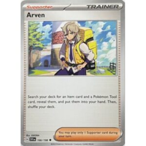 Scarlet Violet Base - 166/198 - Trainer Supporter Arven