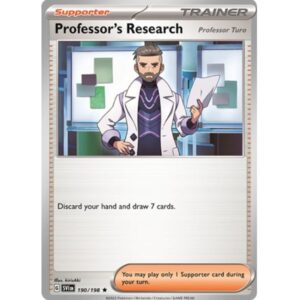 Scarlet Violet Base - 190/198 - Trainer Supporter Professor's Research [Professor Turo] (rare)