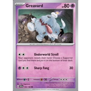 Scarlet Violet Base - 105/198 - Greavard (holo)