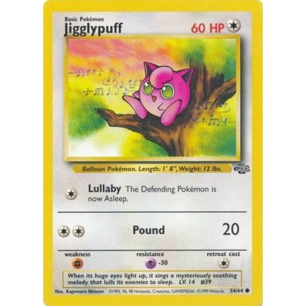 Jungle - 54/64 - Jigglypuff (NL) – 1e Edition