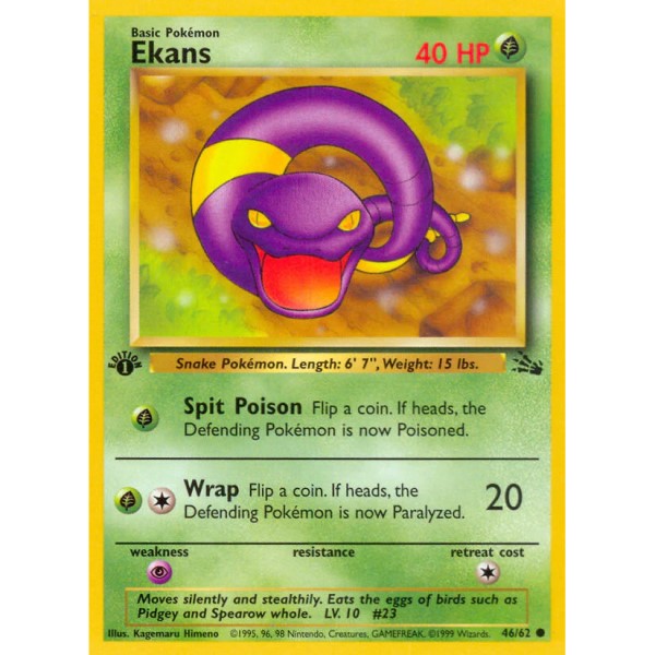 Fossil - 46/62 - Ekans – 1e Edition