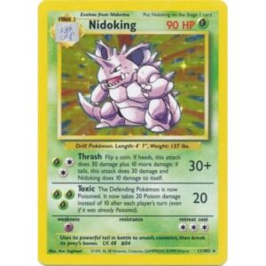 Base Set - 11/102 - Nidoking (NL) (rare holo)