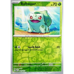 Pokemon 151 - 001/165 - Bulbasaur (reverse holo)