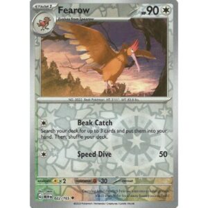 Pokemon 151 - 022/165 - Fearow (reverse holo)