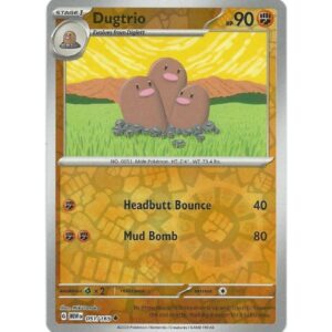 Pokemon 151 - 051/165 - Dugtrio (reverse holo)