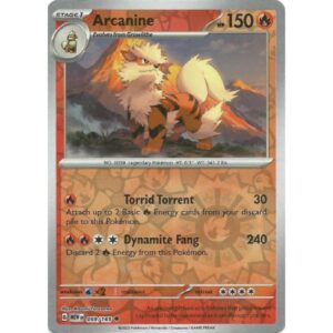 Pokemon 151 - 059/165 - Arcanine (reverse holo)