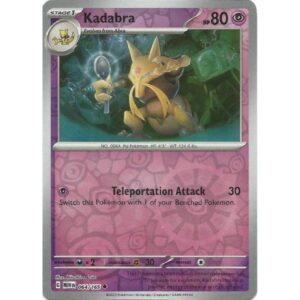Pokemon 151 - 064/165 - Kadabra (reverse holo)