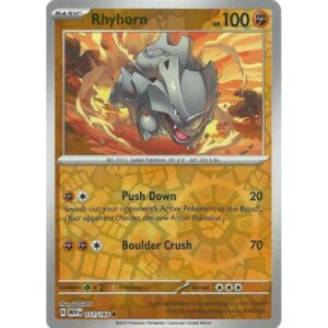 Pokemon 151 - 111/165 - Rhyhorn (reverse holo)