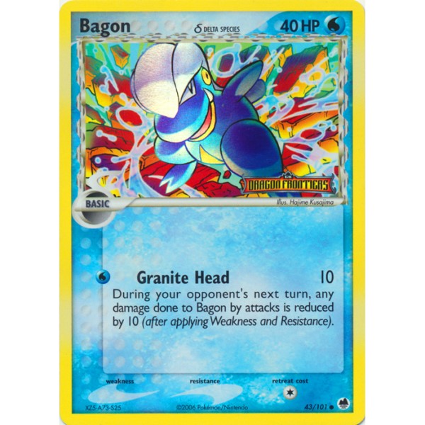 EX Dragon Frontiers - 43/101 - Bagon Delta Species (reverse holo)